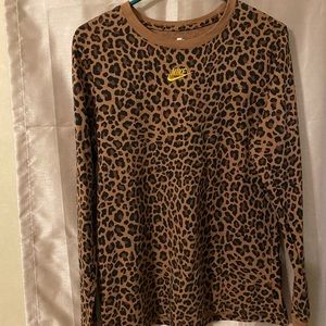 Nike Leopard Print T- Shirt